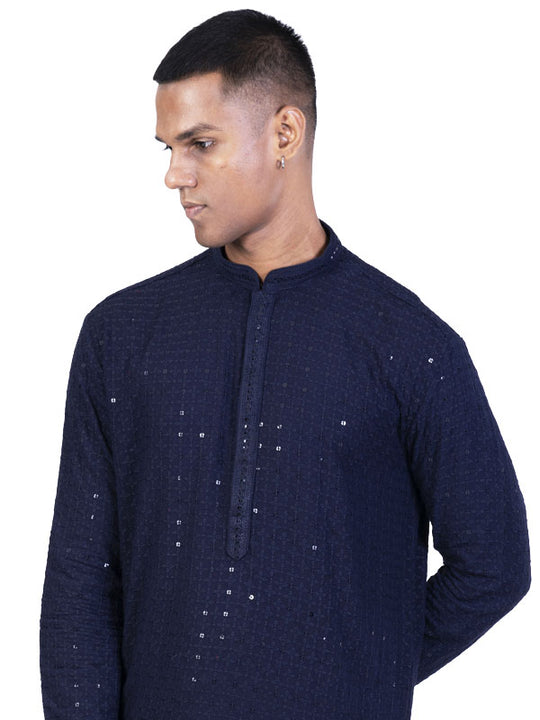 Majestic Blue Kurta Set