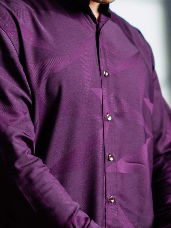 Wine shadow kurta