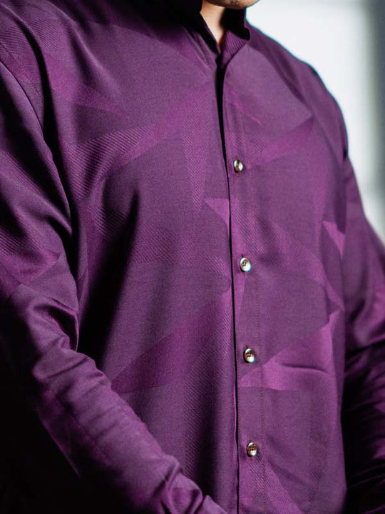 Wine shadow kurta