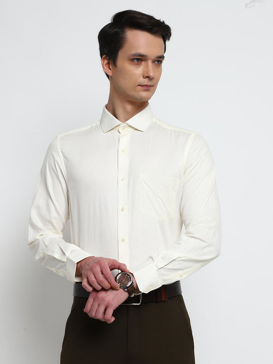 CREAM FORMAL SHIRT