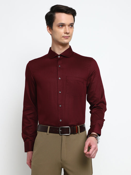 MAROON FORMAL SHIRT