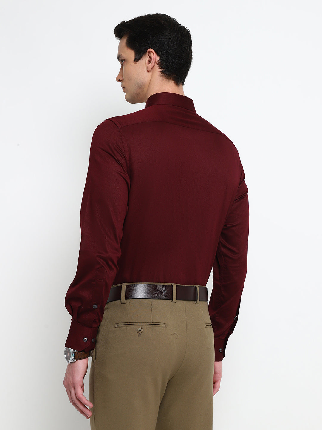 MAROON FORMAL SHIRT