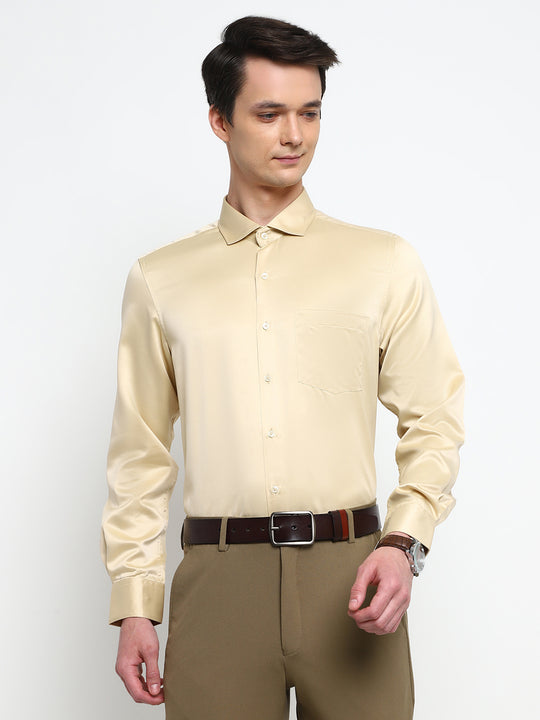 GOLD SATIN SHIRT