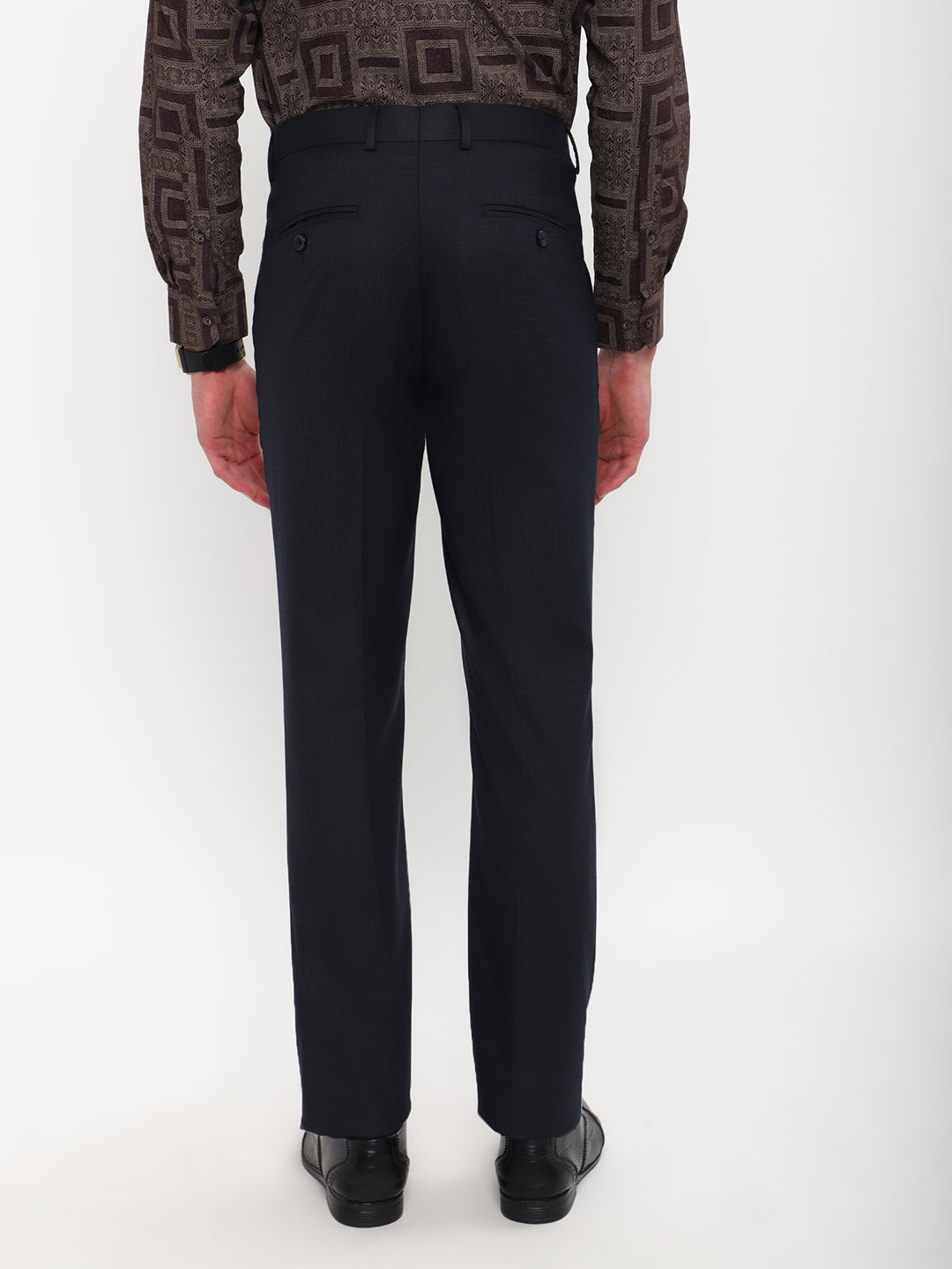 SOLID NAVY BLUE FORMAL TROUSER