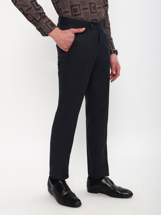 SOLID NAVY BLUE FORMAL TROUSER