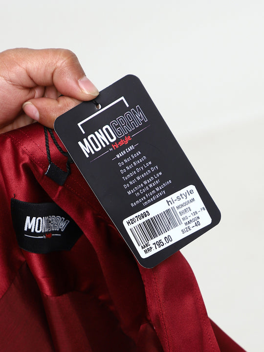 CHERRY SATIN SHIRT